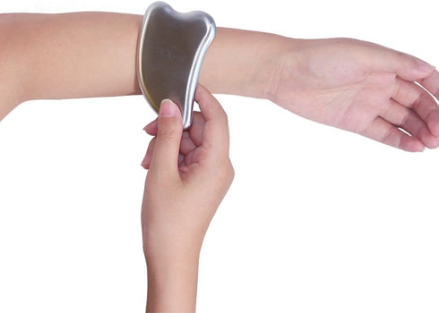 STICKON Stainless Steel Gua Sha Scraping Massage Tool, IASTM Tools for Soft Tissue Mobilization (Heart Shape)