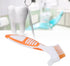 Denture Brush Denture Toothbrush Washing Brush Dual Head Tools for Denture Care and Oral Hygiene