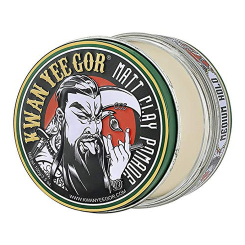 Strong Hold Matte Shine Hair Pomade 3.5oz for Men, Original Natural Fiber Gel, Clay Style for Firm Edge Control