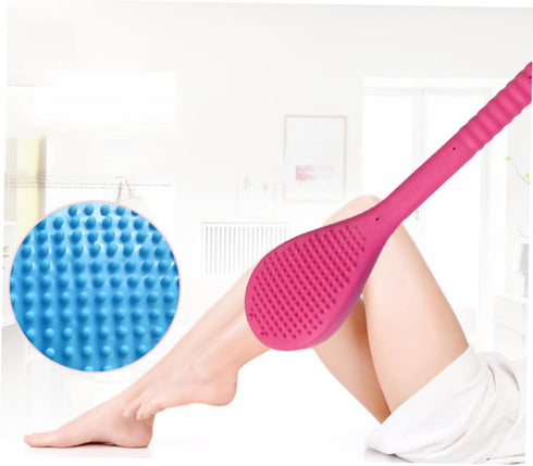 Hammer Silicone Hollow Massage Double-Sided Patting Tool for Deep Tissue Muscle Relief and Large Blue Handheld Back