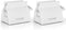 2pcs Toothpaste Squeezer Rolling Tube Holder Stand for Bathroom Accessories (White)