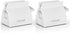 2pcs Toothpaste Squeezer Rolling Tube Holder Stand for Bathroom Accessories (White)