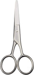 Professional Grooming Scissors for Facial Hair Removal, Ear Nose Eyebrow Trimming, Stainless Steel Straight Tip