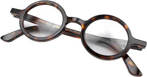 LONDON MOLE Eyewear, Moley Reading Glasses, Round Glasses, Stylish Reading Glasses for Men, Women, Unisex, Tortoiseshell