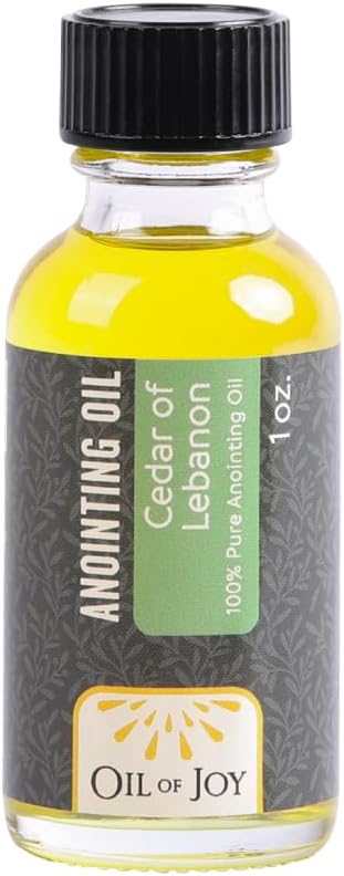 Oil Of Joy Anointing Oil - Cedar of Lebanon - Used During Prayer & Church-