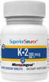 Superior Source Vitamin K2 MK-7 (Menaquinone-7), 300 mcg, Quick Dissolve MicroLignual Tablets, 60 Count