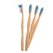 Woobamboo! Adult Bamboo Toothbrush - Super Soft, Eco-Friendly, Biodegradable, Vegan (Pack of 4)