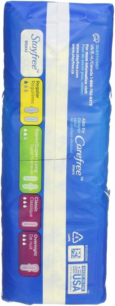 Stayfree Maxi Pads, 24ct Regular