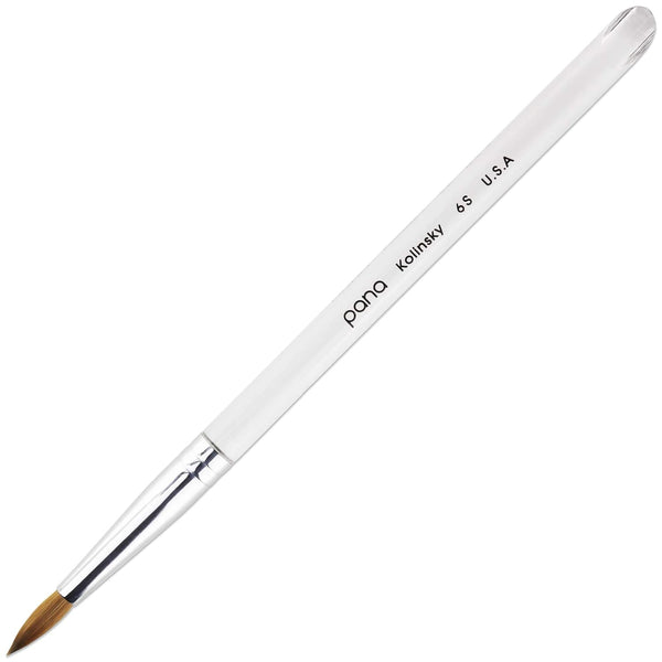 pana Finest Kolinsky 100% Pure Acrylic Nail Brushes (Round Shape) (Size # 6)