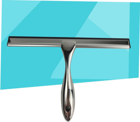 HEALLILY Stainless Steel Window Cleaning Tool, Squeegee, Scraper, and Cleaner, Stainless Steel