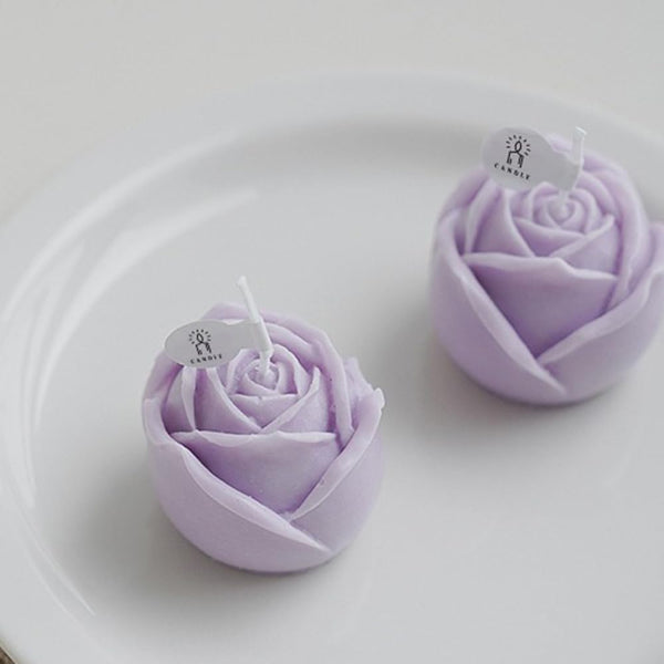 Rose Aromatherapy Candle Premium Soy Scented Candle with Essential Oils for Relaxation,