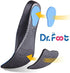 Dr. Foot Full Orthotics Shoe Insoles - Arch Support Inserts for Flat Feet, Over-Pronation, L - W10.5-12 | M9.5-11