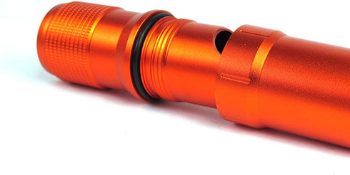 Portable Survival Capsule Tube - Waterproof Pill Container, Outdoor EDC Emergency Tool (Orange)