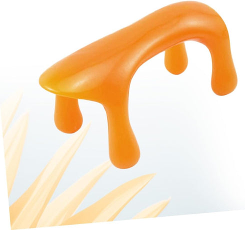 Set Beeswax Resin Gua Sha Board for Neck and Spine Massage Handheld Scraping Tool for Muscle Relief Health Dog-Shaped