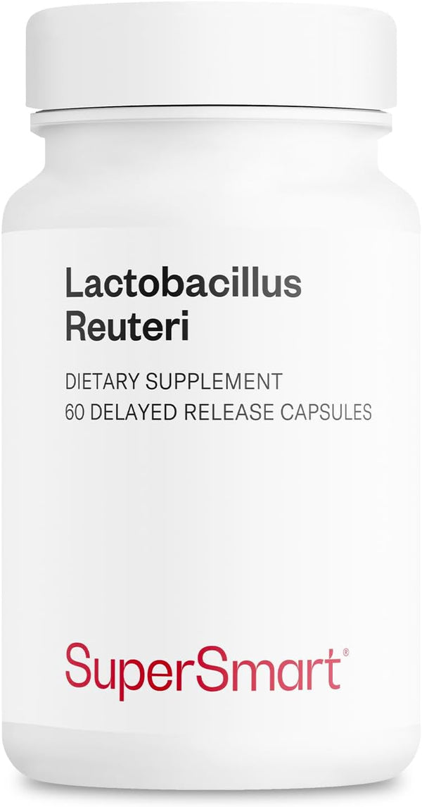 Supersmart - Lactobacillus Reuteri Probiotic Supplement, 5 Billion CFU per Day - 60 DR Capsules