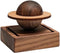 Vantico Natural Wood Aroma Diffuser, Waterless Essential Oil Sphere Design, Walnut Base, Simple
