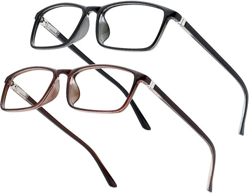 Professional Reading Glasses for Men/Women - Blue Light Blocking Computer Readers with Spring Hinges