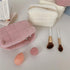 XPONNI Small Cute Y2K Cosmetic Bag, Aesthetic Makeup Bag for Purse, Pink