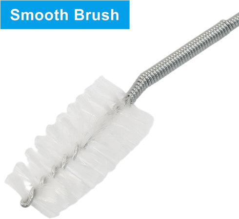 Hitefu 2 60 Inches Pcs Extra Long Flexible Tube Cleaning Brush with Nylon Bristles for Dredging Skinny Pipe, Water