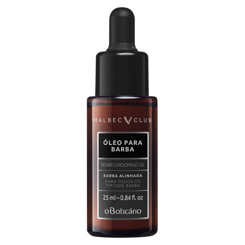 Malbec Club Pre Shave and After Shave Oil for Men, 25ml Hydrating Scented Grooming Oil & Softener No Rinse Conditioner