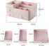 MIUOPUR Makeup Organizer for Vanity - Large Capacity Desk Organizer with Drawers for Cosmetics, Pink