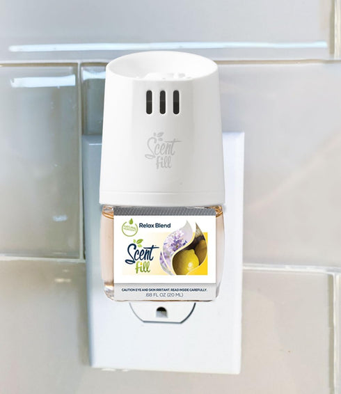 Scent Fill Relax Blend Plug-in Air Freshener, Scented Oil Refills, 2 Refills + Diffuser