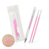 Eyebrow Microblading Marker Pen, Skin Marker Pen for Permanent Makeup Position Mapping (Pink)