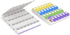 EZY DOSE Weekly (7-Day) Pill Case - Multi-Colored Medicine Planner, Large Compartments, BPA Free