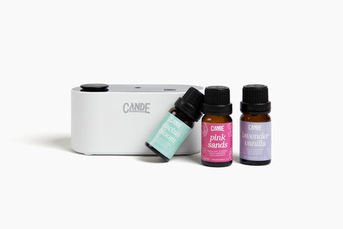 Set 3 CE CRAFT Waterless Travel Diffuser Gift - Rechargeable Diffuser for Aromatherapy - Includes Fragrance Oils