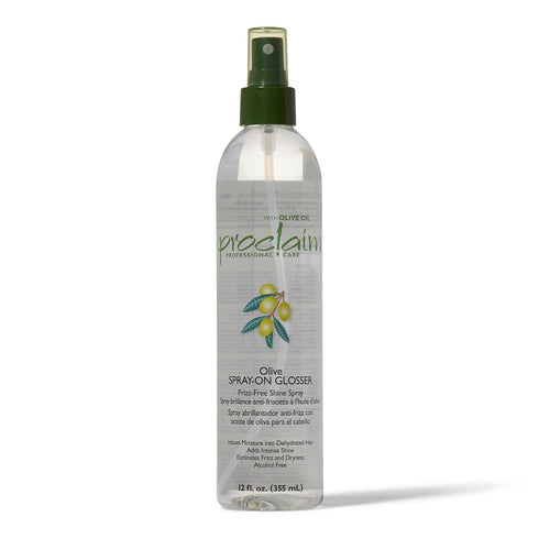 Proclaim Olive Spray On Glosser for Relaxed or Permed Hair, Antifrizz, Smoothing, Paraben & Sulfate Free