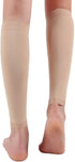 Halsy Women's Footless Compression Socks, 2 Pairs, Medical Calf Sleeve for Swelling, Varicose Veins, Edema