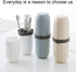 Portable Travel Toothbrush Case, 3 in 1 Toothpaste Travel Holder, Hard Plastic Tooth Brush Container for Travel