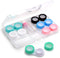 6 Pack Contact Lens Case, Portable Spin Top Cases with Remover Tool for Travel & Home