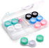 6 Pack Contact Lens Case, Portable Spin Top Cases with Remover Tool for Travel & Home