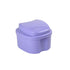 Denture Case, Denture Box with Strainer, Night Cleaner Denture Bath Box for Retainer, Mouthguard, False Teeth, and Denture Cleaning (Purple)