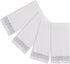 200 Disposable Hand Towels, Soft Absorbent Linen Feel Dinner Napkin, White and Silver