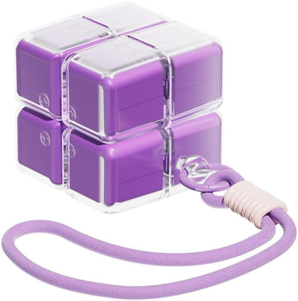 HAMModel Weekly Pill Organizer with Lanyard 8 Compartments, 7-Day Portable Pill Case, Detachable