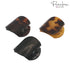 Parcelona Small 2” Tortoise Shell Hair Claw Set of 3, Black and Savana, Secure Grip for Women and Girls
