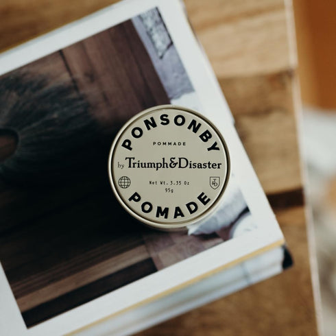 TRIUMPH & DISASTER Ponsonby Pomade – Medium Hold Hair Wax for Men and Women, High Shine, Non-Greasy, 95g