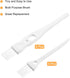 MECCANIXITY Shaver Cleaning Brush Tools with White Handle, 2 Sizes for Keyboard, Window Track, Home, Office, 8 Pack