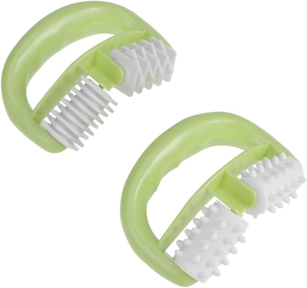 2pcs Plastic Hand Roller for Body Relief Ergonomic Design for Muscle Tension