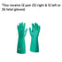SHOWA Chemical Resistant Gloves, Nitrile, XL, Light Green