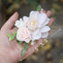 Silver Wedding Rose Flower Hair Comb Bridal Floral Headpiece for Brides and Bridesmaids - Christmas Hair Accessories