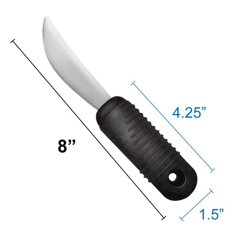 Rehabilitation Advantage Easy Grip Rocker Knife with Built-up Handle, Black