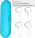 Electric Toothbrush Travel Case for Oral-B, 4 Pcs Toothbrush Head Covers Compatible with Oral B Electric Heads