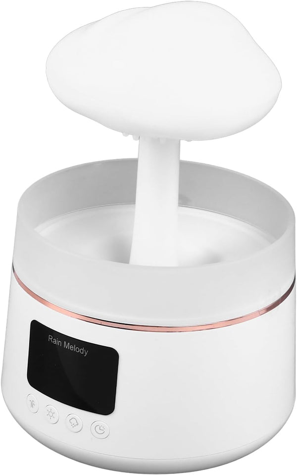 RASTKY Rain Humidifier White Noise Night Light Diffuser for Bedroom, Water Drip Essential