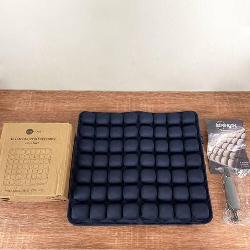 18 16'' x1'' SUNFICON Air Seat Cushion Inflatable Seat Cushion Portable Car Seat Office Chair Wheelchair Pad Anti