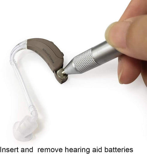 Hearing Aid Battery Magnet Stick - Magnetic Pen Battery Remover for Seniors