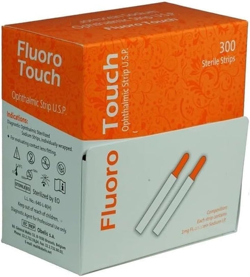 KASHSURG Diagnostic Ophthalmic Fluoro Touch Strips Pack of 300 Strips