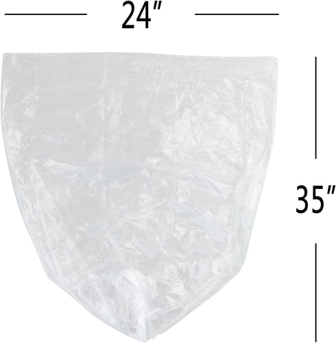 13 Gallon Clear Garbage Bags, 6 Rolls Office Trash Bags, 150 Counts by Xyskin